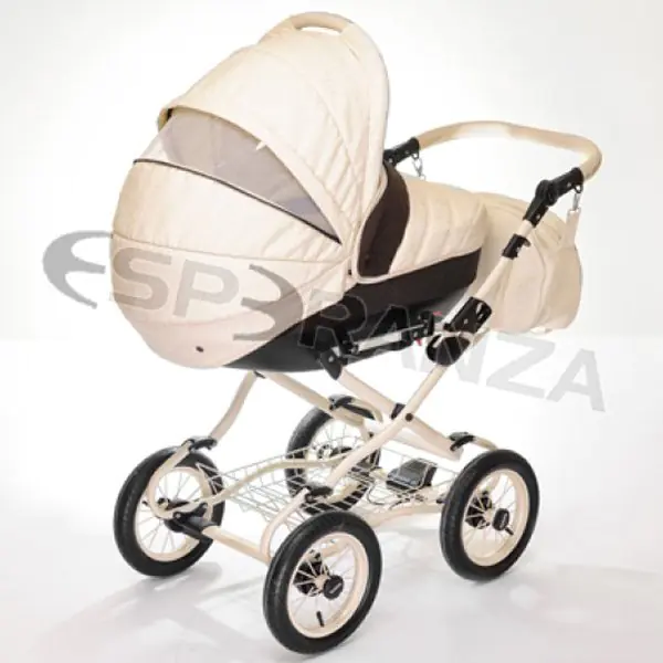 Детская коляска Esperanza Victoria Prestige 3 в 1 Цвет рамы Черный - Маленькие колеса фото 4