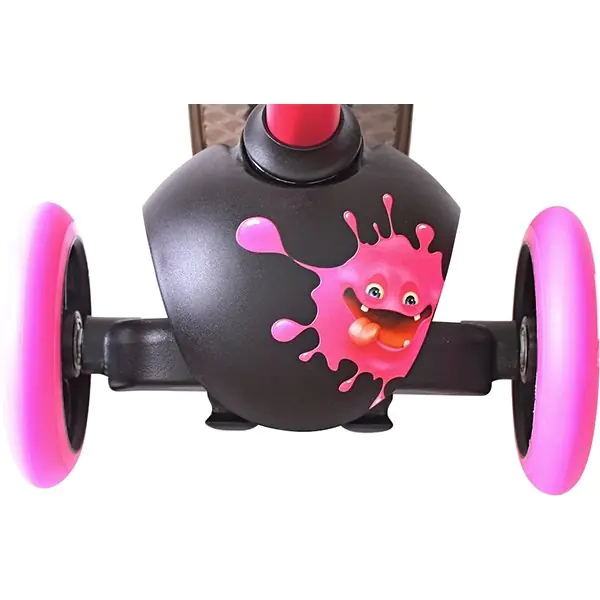 Трехколесный самокат Y-Scoo RT Trio Diamond 120 Monsters 3 высоты с блокировкой колес фото 16