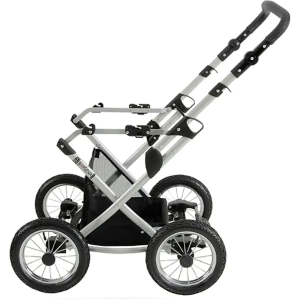 Детская коляска Jedo Memo Bartatina Alu Plus LC 2 в 1, стразы, амортизация на ремнях, бежевое шасси фото 1