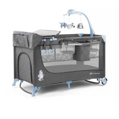 Детский манеж-кровать Kinderkraft Joy с аксессуарами фото 3