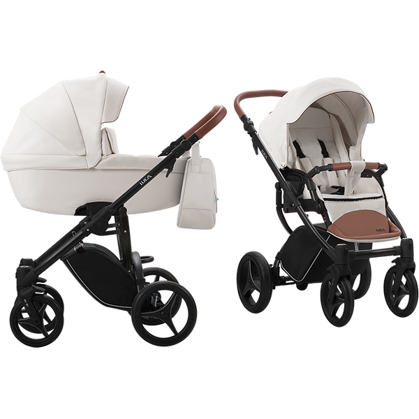 Детская коляска Bebetto Luca Pro 2 в 1, эко-кожа