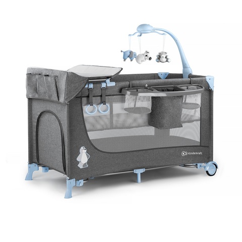 Детский манеж-кровать Kinderkraft Joy с аксессуарами фото 1