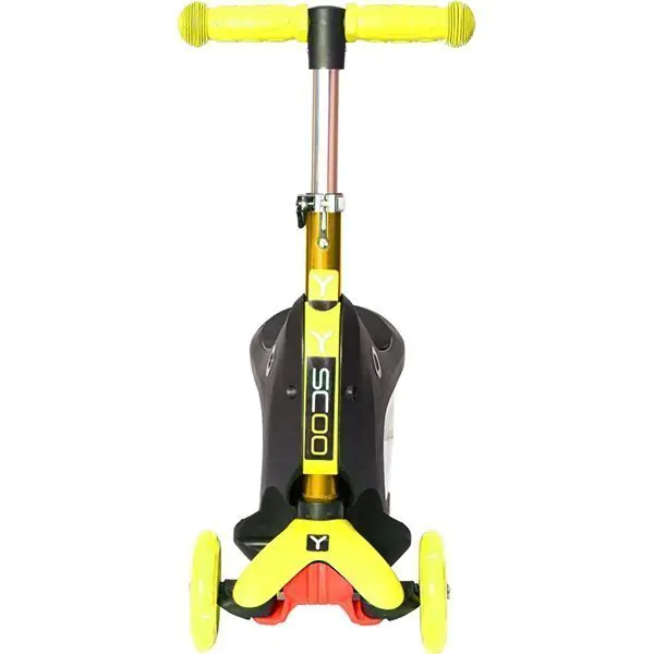 Каталка-самокат 3 в 1 Y-Scoo Mini Jump&Go со светящимися колесами фото 10