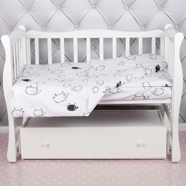 Комплект постельного белья в кроватку AmaroBaby Baby Boom из поплина, 3 предмета - Фото