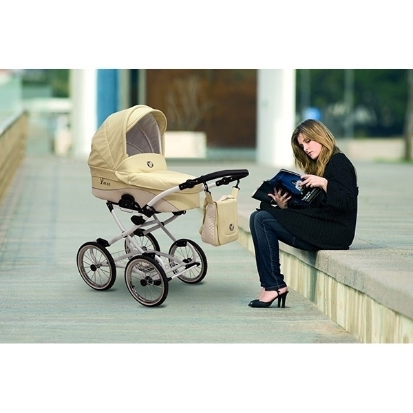 Детская коляска Nastella Luxe Prestige Eco 3 в 1, эко-кожа фото 9