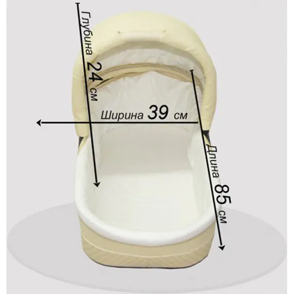 Детская коляска Esperanza Classic Leatherette 2 в 1 кожа Цвет рамы - Черный Маленькие колеса фото 6