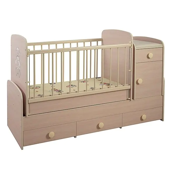 Детская кроватка-трансформер Glamvers Comfort Plus (поперечный маятник)