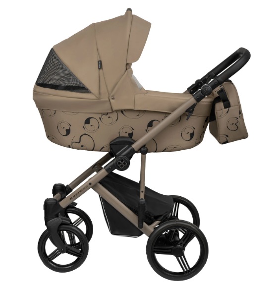 Детская коляска Bebetto Magnum Light Se 2 в 1 на бежевой раме фото 3
