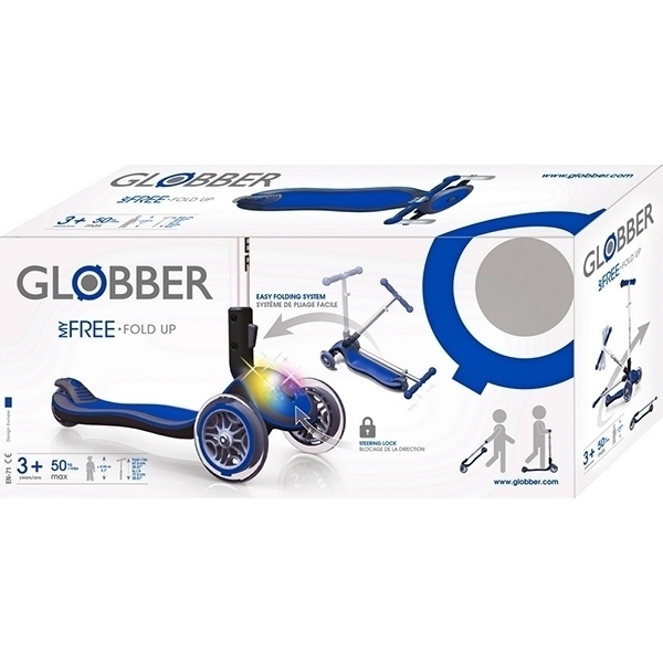 Трехколесный самокат Globber Elite F My Free Fold Up 448 со светящейся платформой фото 27