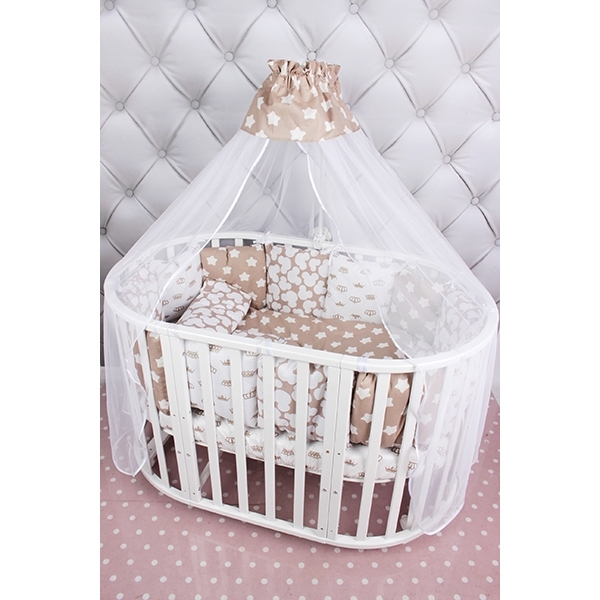 Бортик в кроватку AmaroBaby Soft, 12 подушек, бязь фото 3