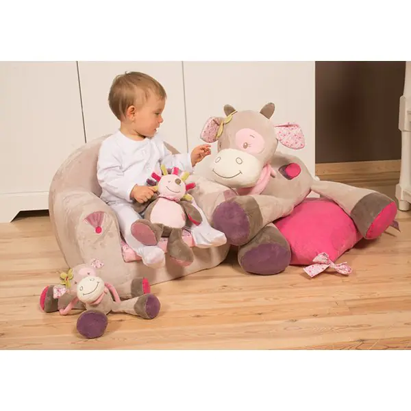 Мягкие игрушки Nattou Doudou Наттоу Дуду Manon & Alizee Ёжик и Коровка 521130, 521147 фото 3