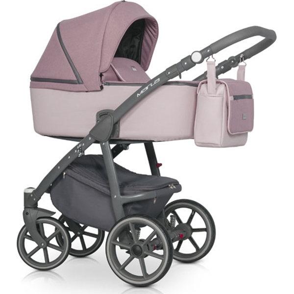 Детская коляска Riko Marla 3 в 1, ткань + эко-кожа - Фото