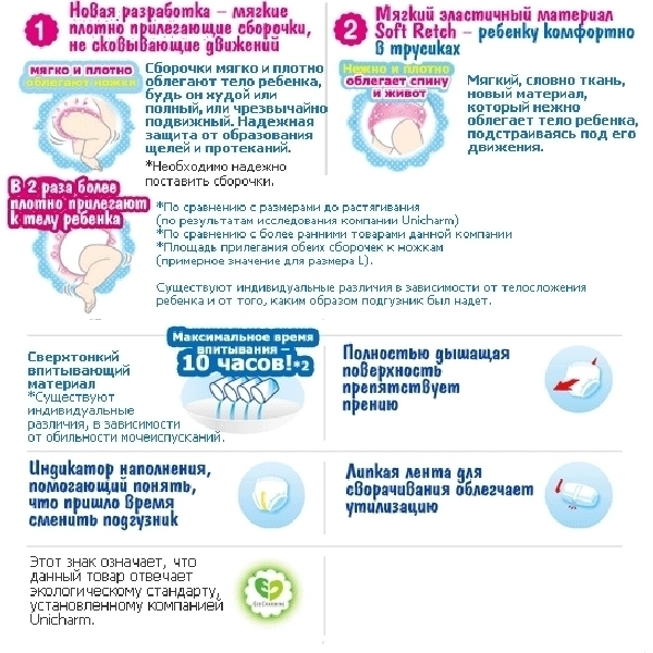 Детские подгузники Moony S, 4-8 кг, 81 штука фото 4