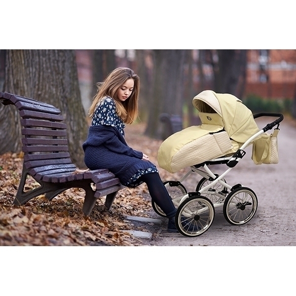 Детская коляска Nastella Luxe Prestige Eco 3 в 1, эко-кожа фото 11