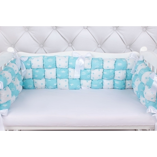 Бортики Бонбон в кроватку Amarobaby Royal Care, 6 предметов фото 1