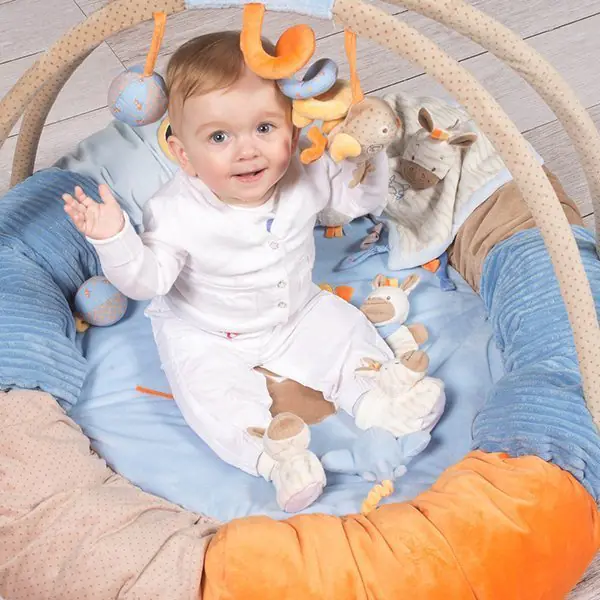 Детская подушка-подголовник Nattou Neck pillow Наттоу Нек пиллоу Arthur & Louis Носорог 644365 фото 4