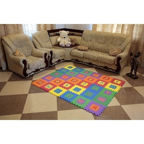 Игровой коврик-пазл Funkids 12" Алфавит-1 с русским алфавитом KB-007R, 30 плит фото 1