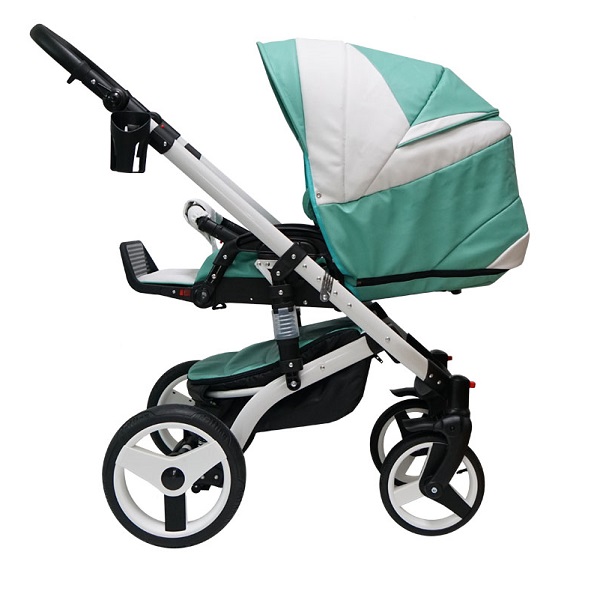 Детская коляска Mikrus Cruiser Premium 3 в 1, 100% эко-кожа фото 20