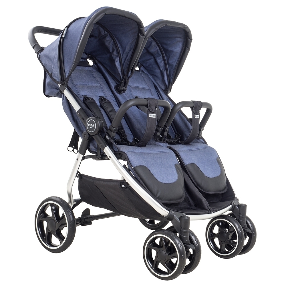 Детская прогулочная коляска для двойни Pituso Ruta - Фото