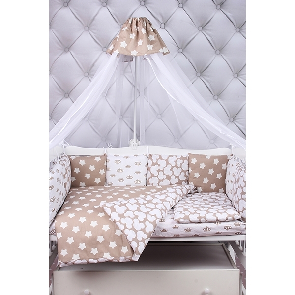 Комплект Premium в кроватку AmaroBaby Soft, 19 предметов (7+12 бортиков), бязь фото 1