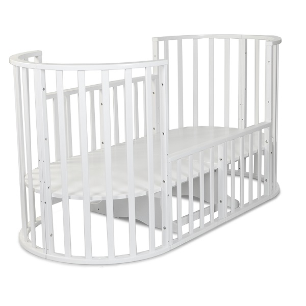 Детская кроватка Mr Sandman Round 10 в 1, универсальный маятник фото 3