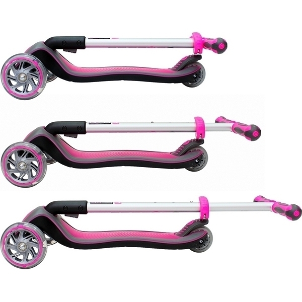 Трехколесный самокат Globber Elite SL My Free Fold Up 445 со светящимися колесами фото 9