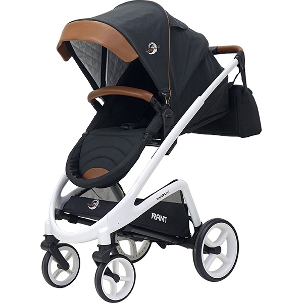 Детская коляска Rant Wave 2 в 1, ткань+эко-кожа фото 2