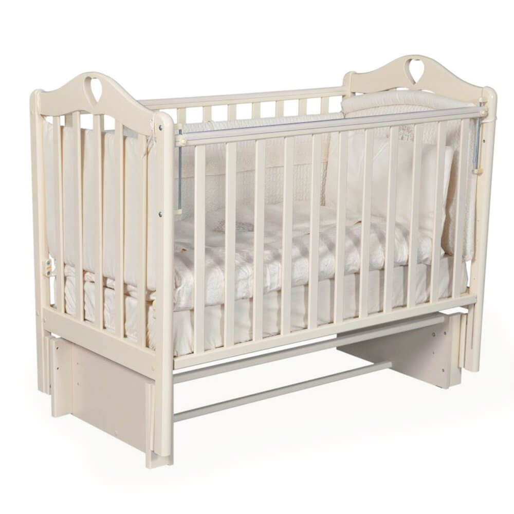 Детская кроватка Антел Каролина 3/5, универсальный маятник - Фото