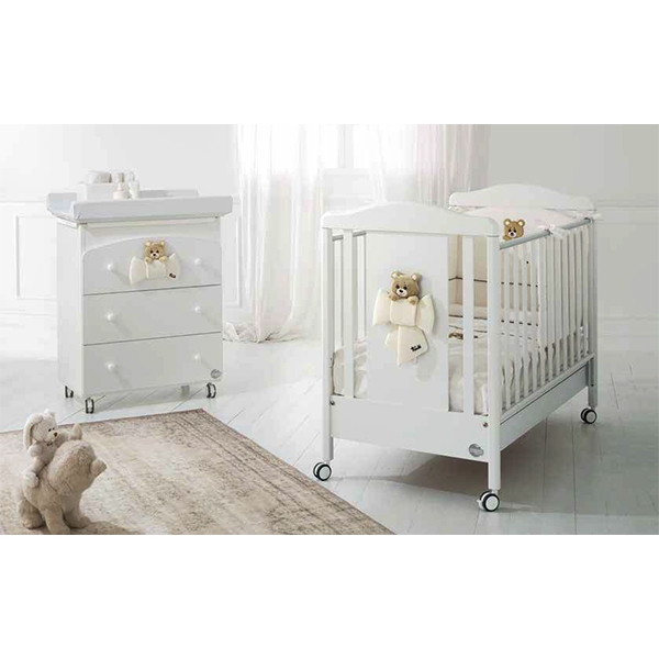 Детская кроватка Baby Expert Trudino by Trudi, колесо фото 2