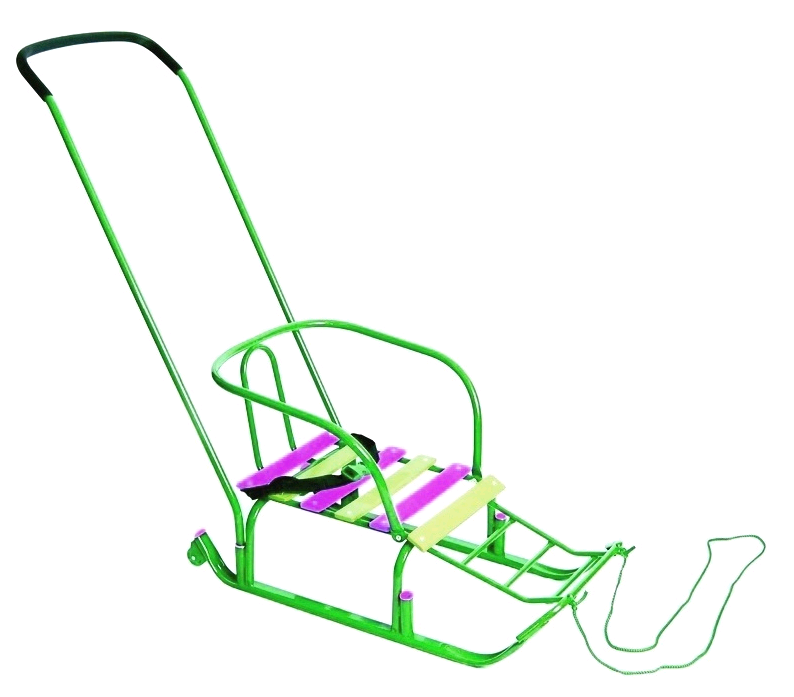 Санки RT Считалочка Девятка с колесиками - Фото