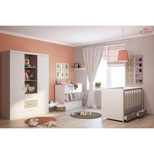 Трехсекционный шкаф Polini Classic фото 3