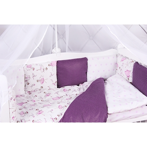 Бортик в кроватку AmaroBaby Амели, 12 подушек, бязь фото 1