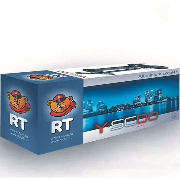 Самокат Y-Scoo Maxi City RT Simple Gagarin трансформер с ручным тормозом фото 18