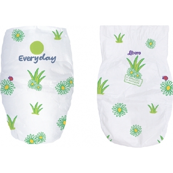 Детские подгузники Libero Everyday с ромашкой 3 Midi, 4-9 кг, 46 штук фото 3