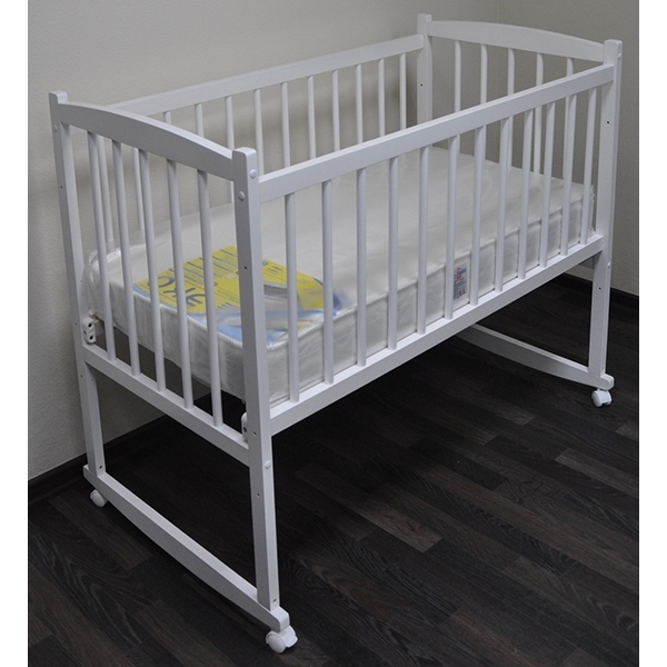 Детская кроватка Массив Беби-1, колесо-качалка фото 6