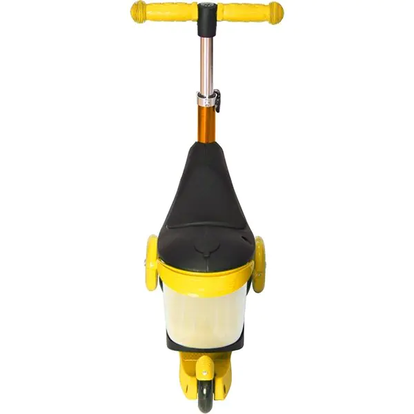 Каталка-самокат 3 в 1 Y-Scoo Mini Jump&Go со светящимися колесами фото 12