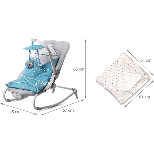 Детский шезлонг Kinderkraft Felio фото 6