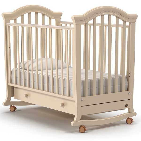 Детская кроватка Nuovita Parte dondolo, колесо + качалка - Фото