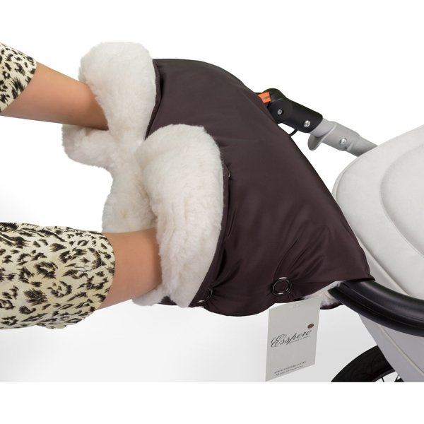 Фото Муфта для рук Esspero Soft Fur Lux Натуральная шерсть, реальные фотографии клиентов | Коляски-Кроватки.Ру