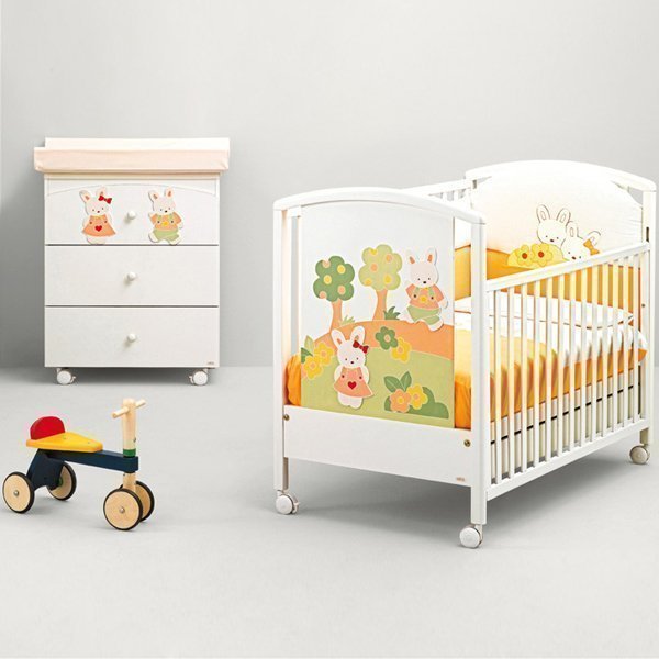 Детская кроватка Mibb Poppi Coniglietti фото 3