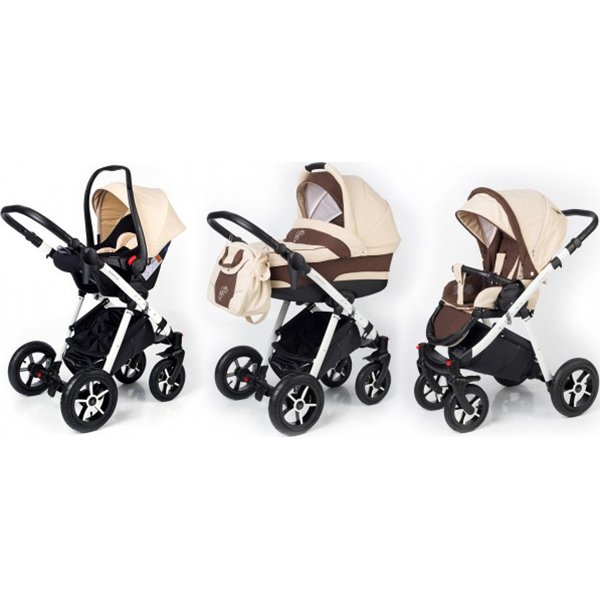 Фото Детская коляска Esspero Newborn Lux 3 в 1, шасси White, реальные фотографии клиентов | Коляски-Кроватки.Ру