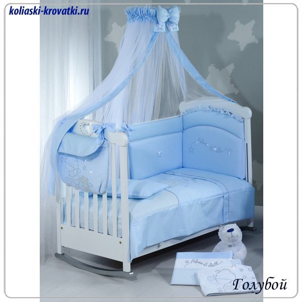 Фото Комплект постельного белья Roman Baby Polvere di stelle 5 предметов, реальные фотографии клиентов | Коляски-Кроватки.Ру