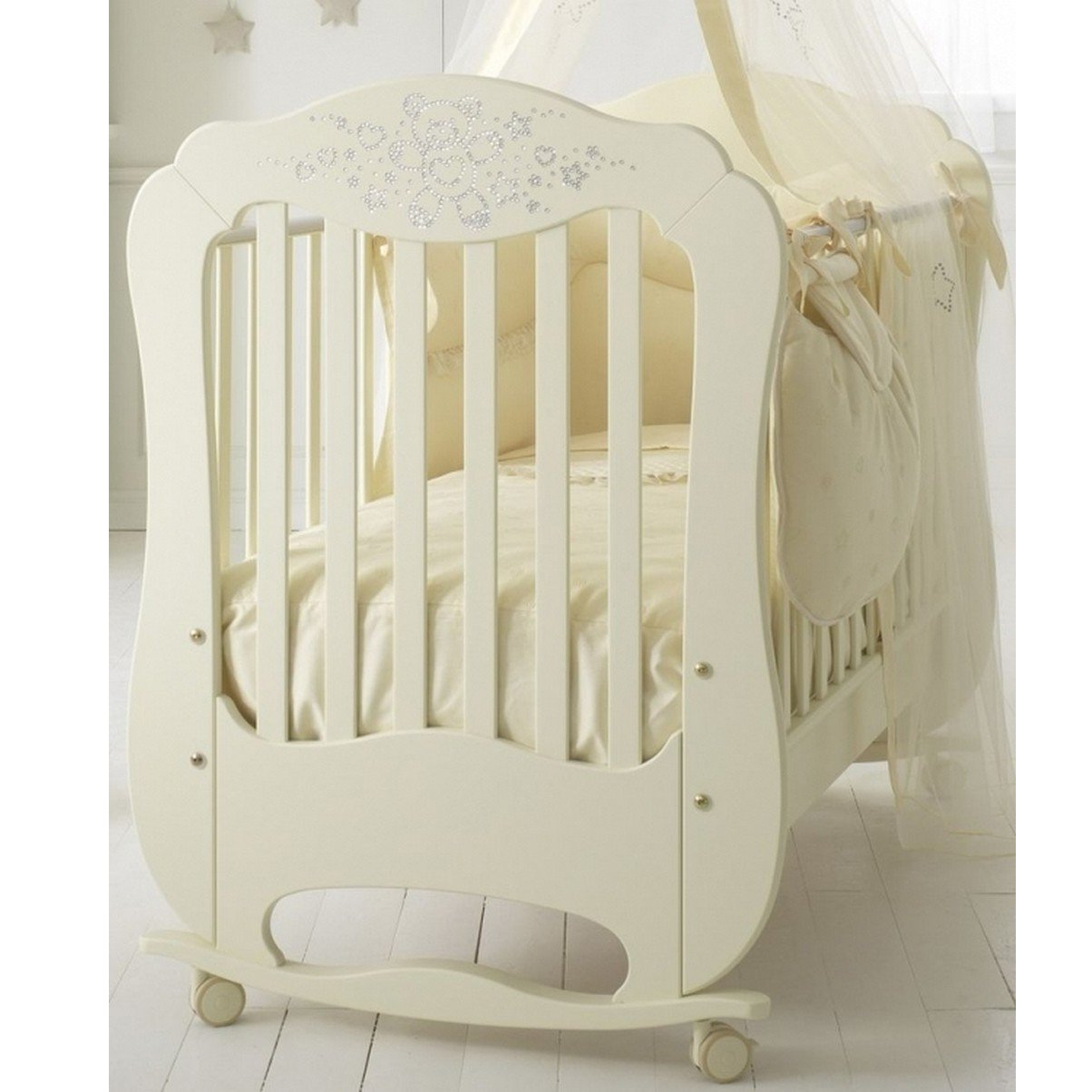 Фото Детская кроватка Baby Expert Diamante, реальные фотографии клиентов | Коляски-Кроватки.Ру