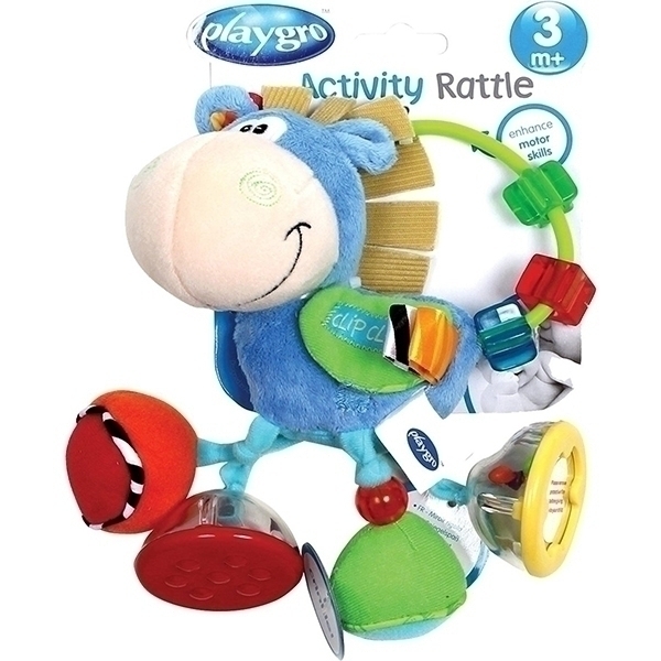 Мягкая игрушка-погремушка Playgro Ослик 0101145 фото 2