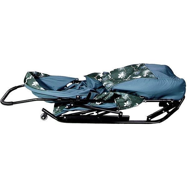 Санки-коляска RT Шустрик-Имго-6 на колесиках с горизонтальным положением спинки фото 4