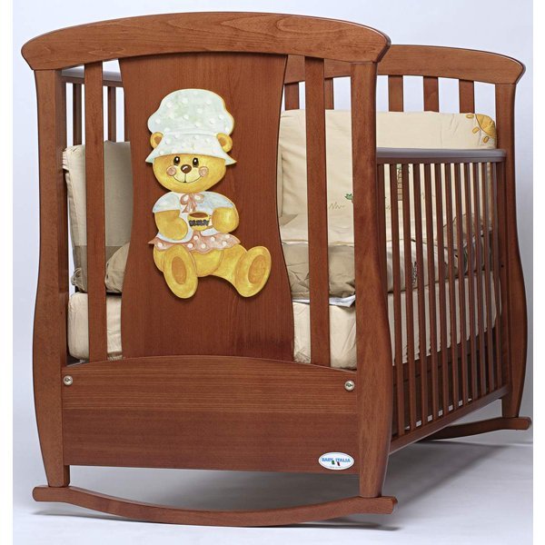 Детская кроватка Baby Italia Ivan con Orso качалка - Фото
