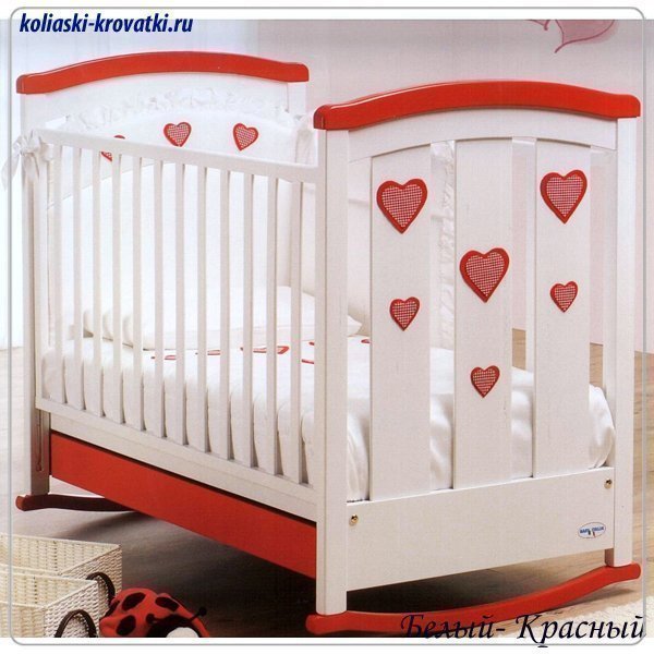 Детская кроватка Baby Italia Amore качалка фото 1