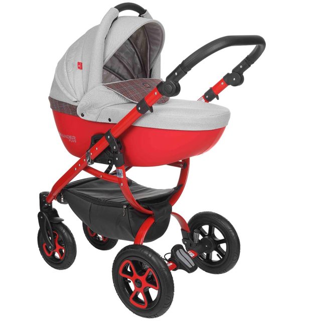 Детская коляска Tutek Grander Plus Eco 2 в 1, эко-кожа - Фото