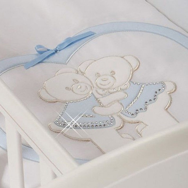 Фото Комплект постельного белья для колыбели Feretti Baby Beddings Culla Chaton (5 предметов), реальные фотографии клиентов | Коляски-Кроватки.Ру
