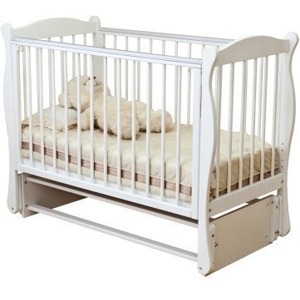 Детская кроватка Noony Wood Simple с продольным маятником фото 2